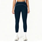 Leggings de Yoga com Cintura Alta e Linhas de Contorno