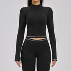 Conjunto Fitness c/ Casaco de Manga Comprida e Calções