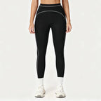Leggings de Yoga com Cintura Alta e Linhas de Contorno
