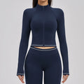 Conjunto Fitness c/ Casaco de Manga Comprida e Calções